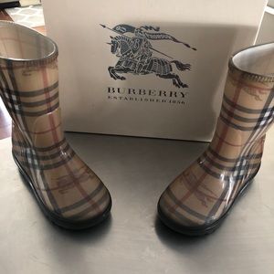 Kids Burberry Rainboots size 12